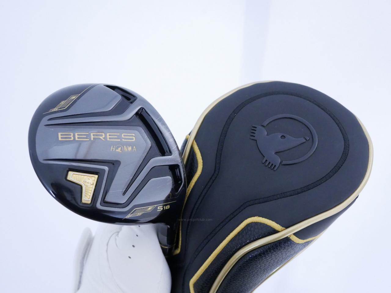Fairway Wood : Honma : **ก้าน 4 ดาว** หัวไม้ 5 Honma Beres Black (รุ่นปี 2023) Loft 18 ก้าน Honma ARMRQ MX Flex S (4 ดาว)