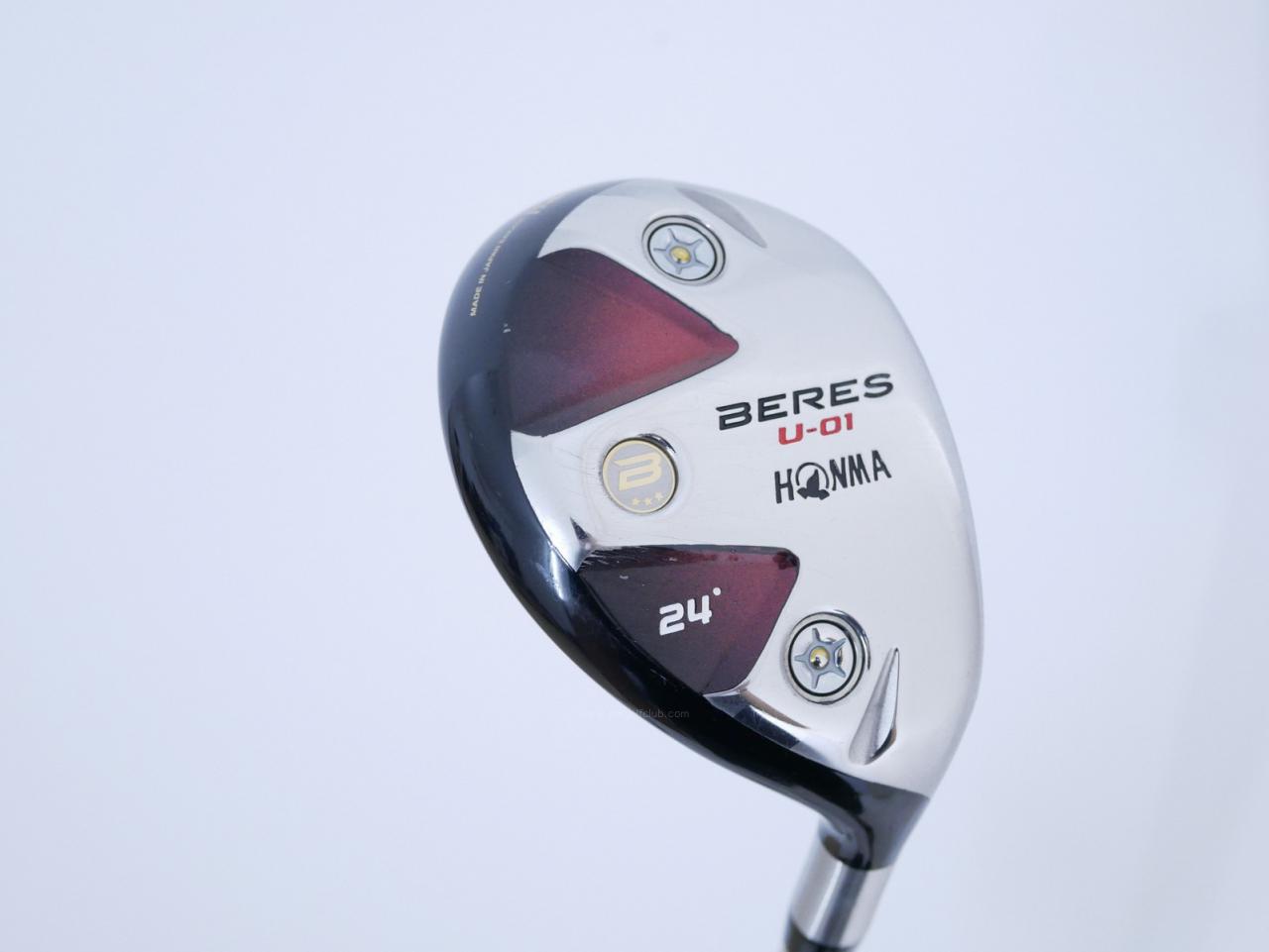 Fairway Wood : Honma : **ก้าน 3 ดาว** ไม้กระเทย Honma Beres U-01 Loft 24 ก้าน ARMRQ 6 (49) Flex R (3 ดาว)