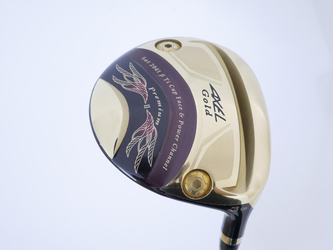 Fairway Wood : Tsuruya : หัวไม้ 3 Tsuruya AXEL Gold Premium II (รุ่นท๊อปสุด หายากมาก) Loft 15 Flex R