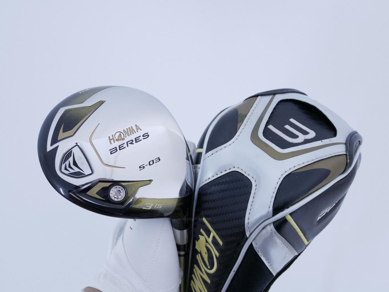 Fairway Wood : Honma : หัวไม้ 3 Honma Beres S-03 (ปี 2015) Loft 15 ก้าน ARMRQ 8 (49) FLex SR (2 ดาว)