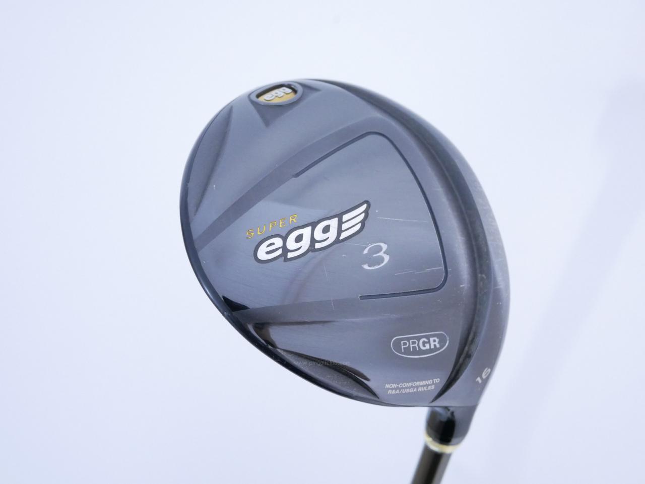 Fairway Wood : PRGR : หัวไม้ 3 PRGR Super Egg (หน้าเด้งเกินกฏ COR 0.84 ออกปี 2018 หายากมาก) Loft 16 Flex SR (M-40)