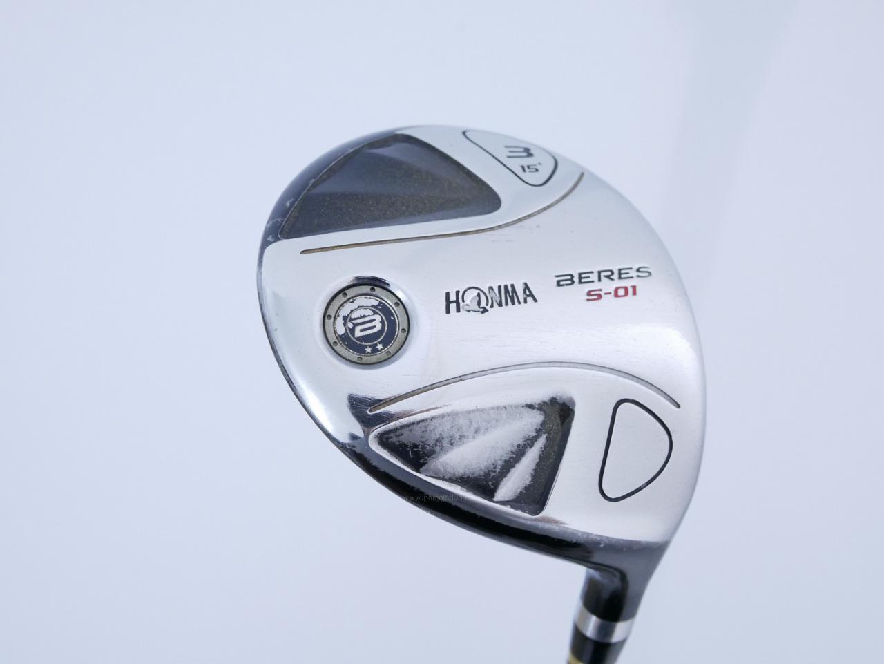 Fairway Wood : Honma : **มีบุบ** หัวไม้ 3 Honma Beres S-01 Loft 15 ก้าน ARMRQ 6 (49) Flex R (2 ดาว)