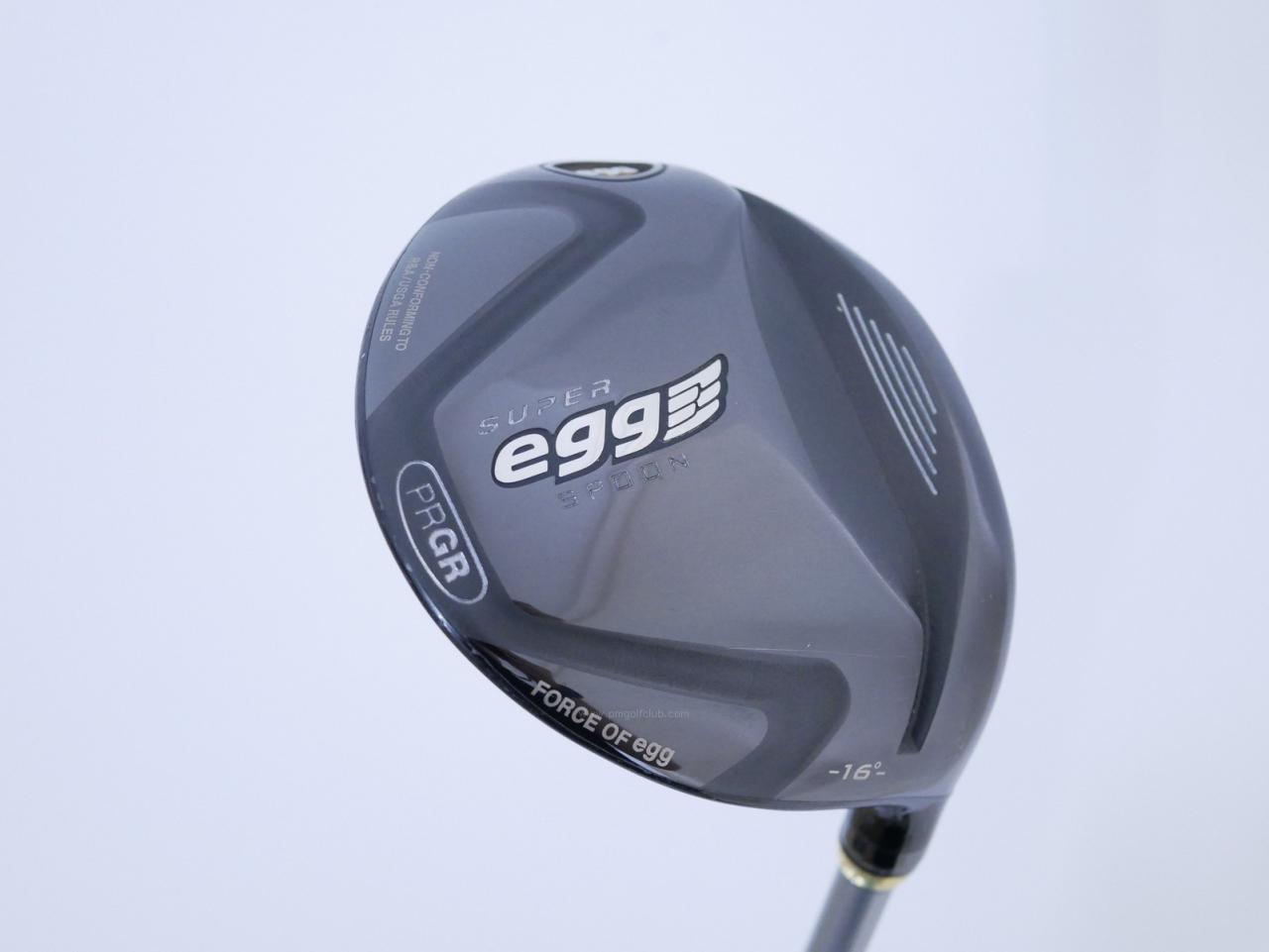 Fairway Wood : PRGR : หัวไม้ 3 PRGR Super Egg (หน้าเด้งเกินกฏ COR 0.84 ปี 2017 หายากมาก) Loft 16 Flex R (M-37)