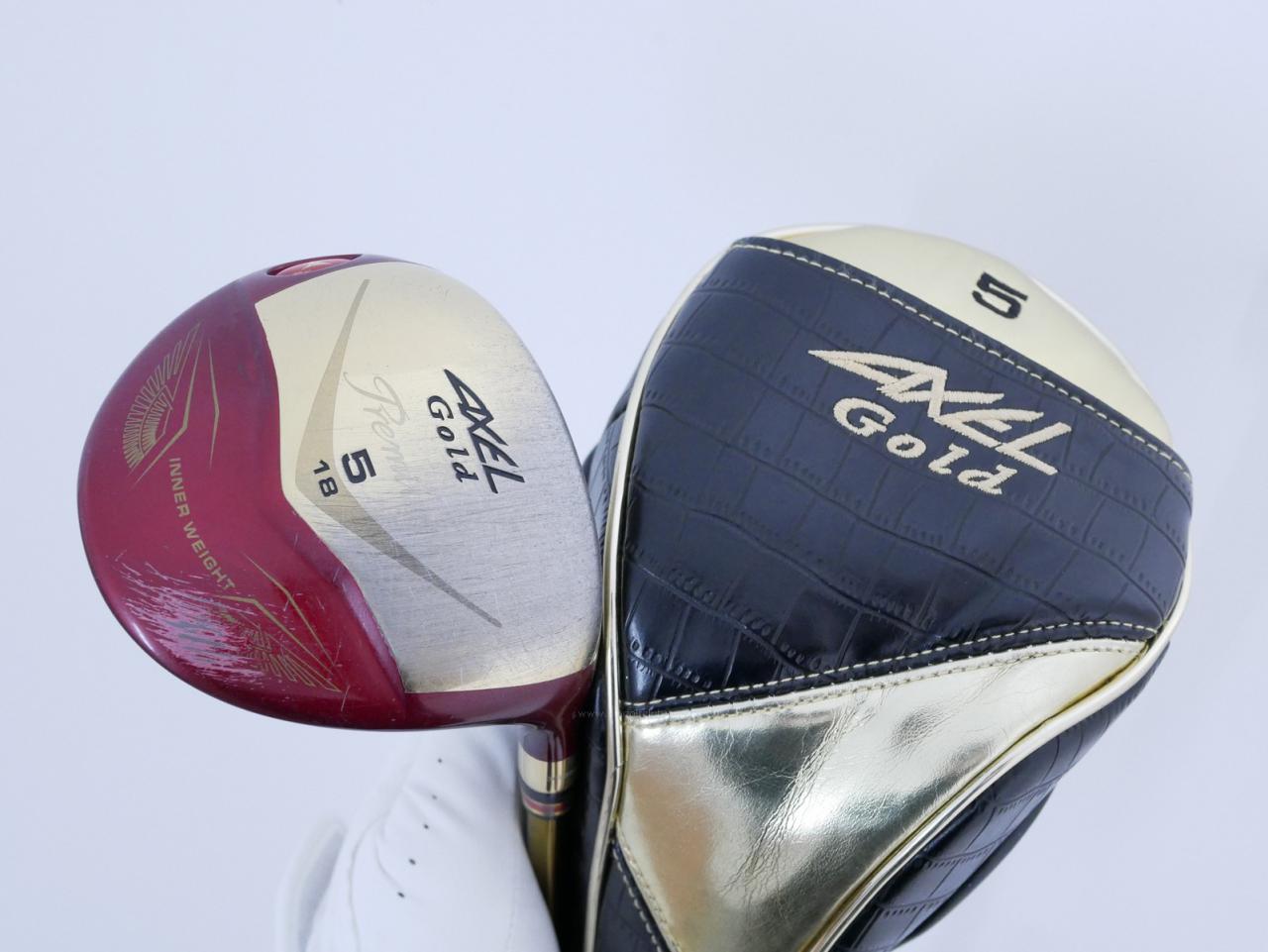 Fairway Wood : Tsuruya : หัวไม้ 5 Tsuruya AXEL Gold Premium IV (รุ่นปี 2021 ตัวท๊อป ของใหม่ 2 หมื่นกว่า) Loft 18 Flex R