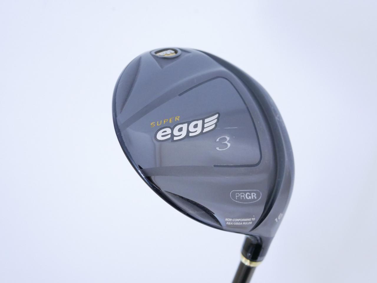 Fairway Wood : PRGR : หัวไม้ 3 PRGR Super Egg (หน้าเด้งเกินกฏ COR 0.84 ออกปี 2018 หายากมาก) Loft 16 Flex R (M-37)