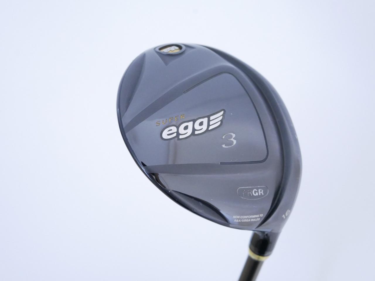 Fairway Wood : PRGR : หัวไม้ 3 PRGR Super Egg (หน้าเด้งเกินกฏ COR 0.84 ออกปี 2018 หายากมาก) Loft 16 Flex SR (M-40)