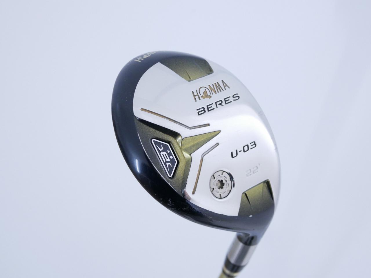Fairway Wood : Honma : ไม้กระเทย Honma Beres U-03 (ปี 2016) Loft 22 ก้าน ARMRQ 8 (49) Flex R (2 ดาว)