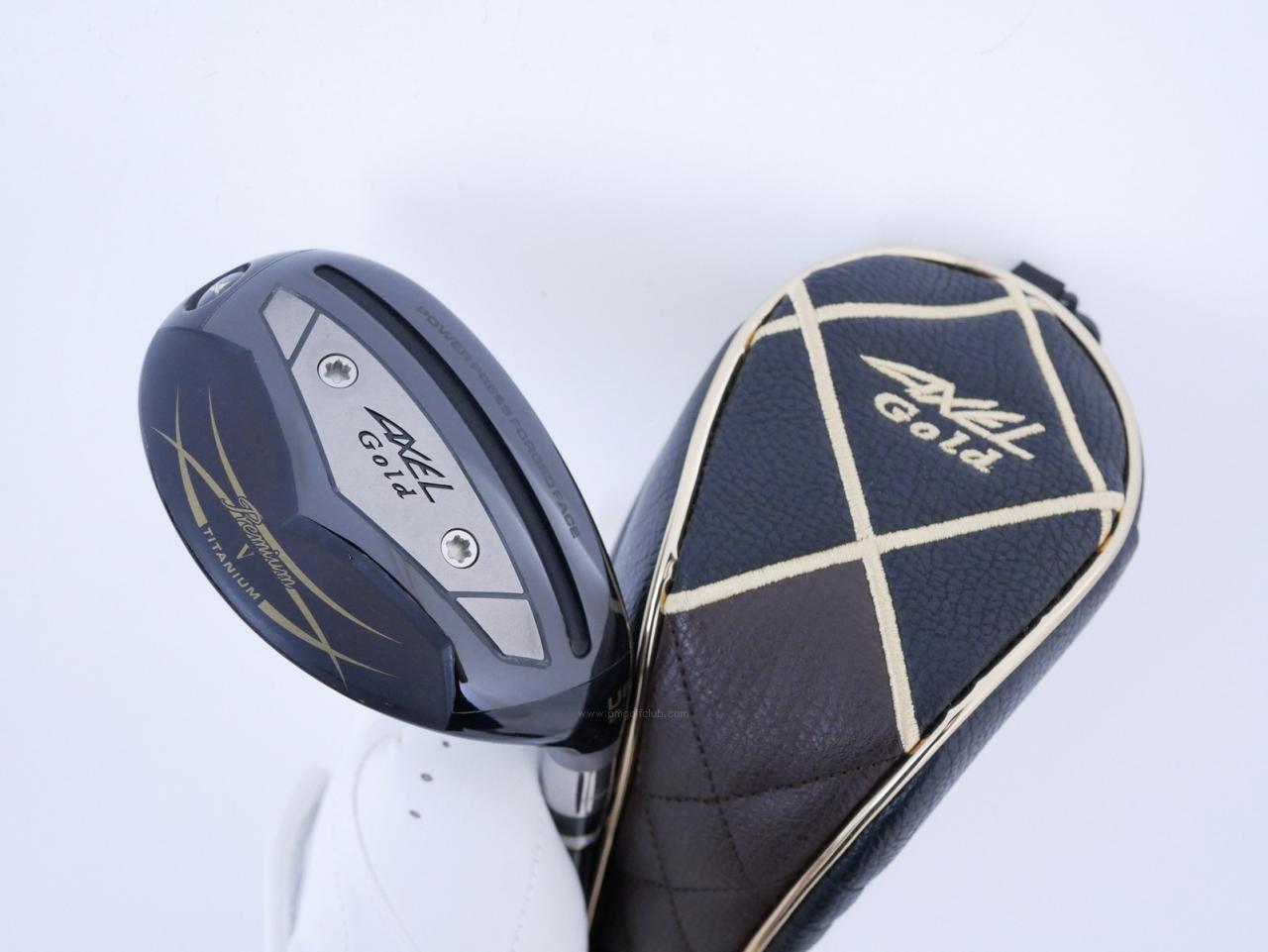 Fairway Wood : Tsuruya : ไม้กระเทย Tsuruya AXEL Gold Premium 5 (รุ่นปี 2023 ตัวท๊อป เด้งเกินกฏ ของใหม่ 2 หมื่นกว่า) Loft 23 Flex R