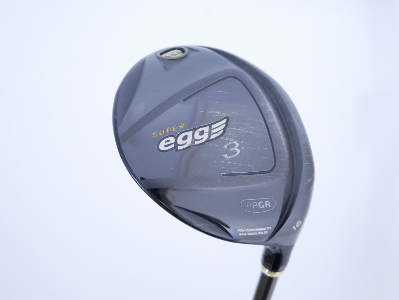 Fairway Wood : PRGR : หัวไม้ 3 PRGR Super Egg (หน้าเด้งเกินกฏ COR 0.84 ออกปี 2018 หายากมาก) Loft 16 Flex R2 (M-35)