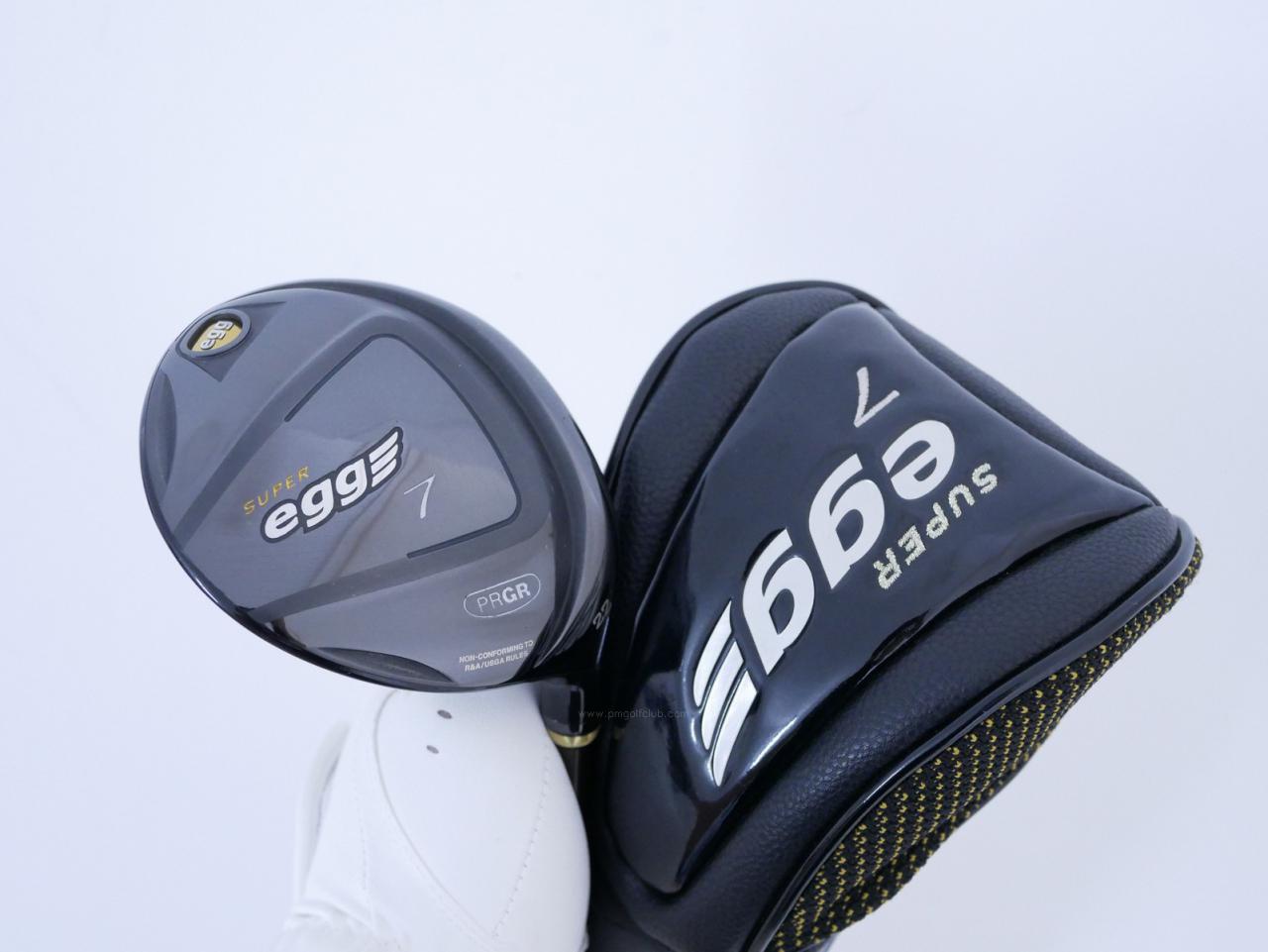 Fairway Wood : PRGR : หัวไม้ 7 PRGR Super Egg (หน้าเด้งเกินกฏ COR 0.84 ออกปี 2018 หายากมาก) Loft 22 Flex R2 (M-35)