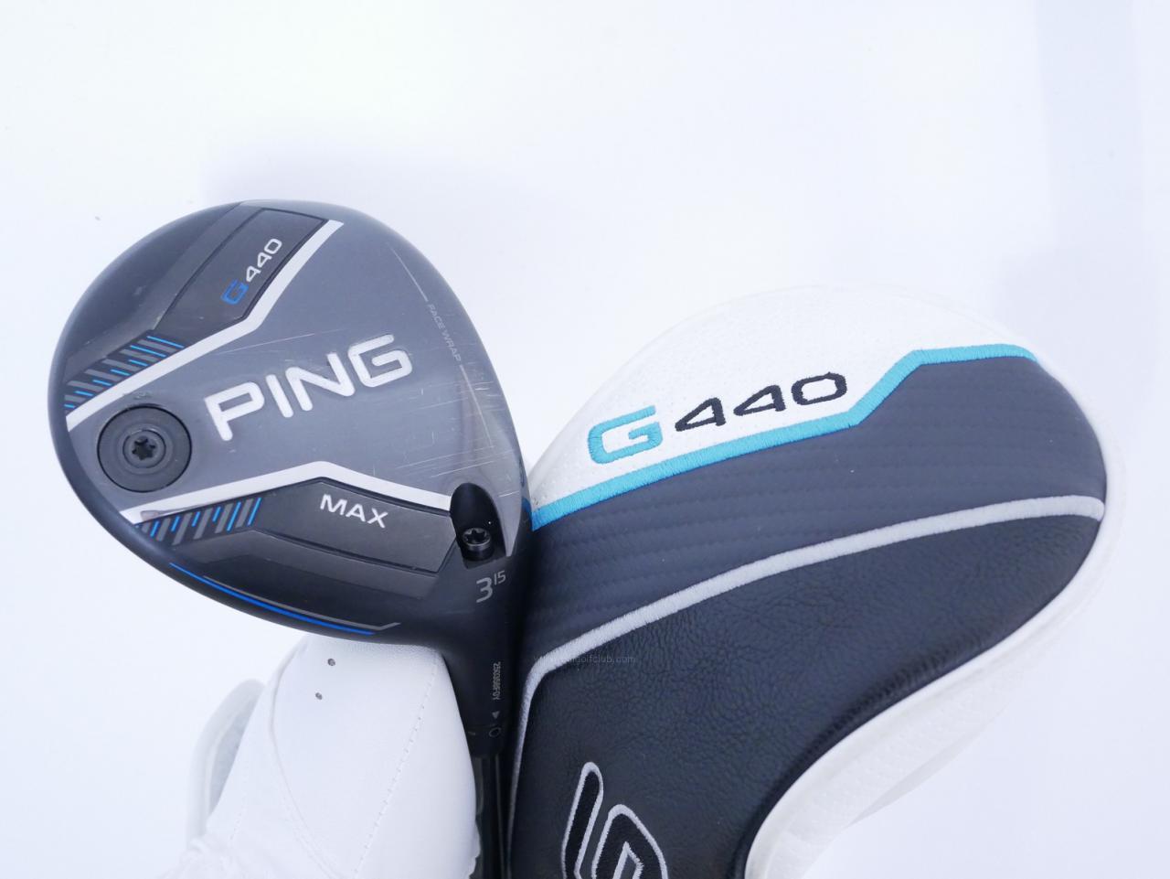 Fairway Wood : Ping : หัวไม้ 3 Ping G440 Max (รุ่นล่าสุด ปี 2025) Loft 15 ก้าน Ping Tour 2.0 65 Flex R
