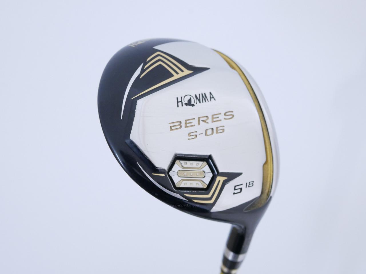 Fairway Wood : Honma : **ก้าน 3 ดาว** หัวไม้ 5 Honma Beres S-06 (รุ่นปี 2019) Loft 18 ก้าน ARMRQ X (47) Flex R (3 ดาว)