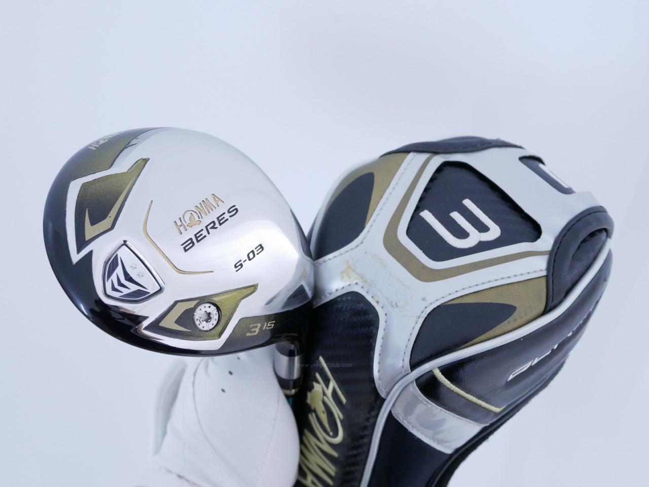 Fairway Wood : Honma : หัวไม้ 3 Honma Beres S-03 (ปี 2015) Loft 15 ก้าน Honma Vizard TC65 Flex SR