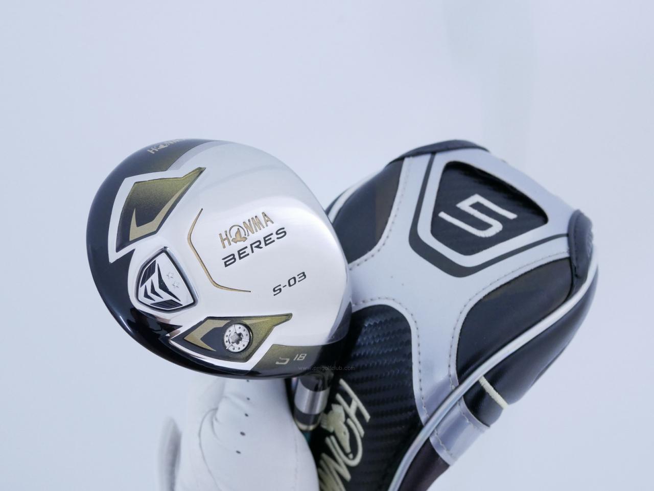 Fairway Wood : Honma : หัวไม้ 5 Honma Beres S-03 (ปี 2015) Loft 18 ก้าน Honma Vizard TC65 Flex SR
