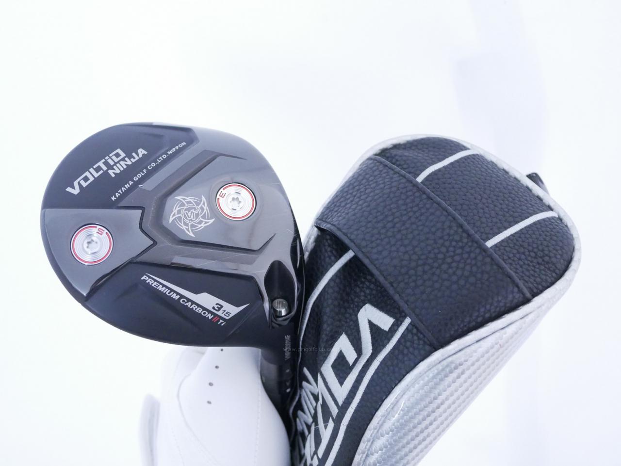 Fairway Wood : Katana : หัวไม้ 3 Katana Voltio NINJA Premium Carbon II TI (รุ่นใหม่ล่าสุด ออกปี 2025 ตีไกลมากๆ) Loft 15 ก้าน Tour AD VG-02F Flex S