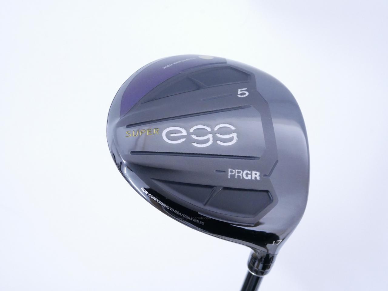 Fairway Wood : PRGR : หัวไม้ 5 PRGR Super Egg (รุ่นปี 2021 หน้าเด้งเกินกฏ COR 0.84 หายากมาก) Loft 17 ก้าน M-37 Flex R