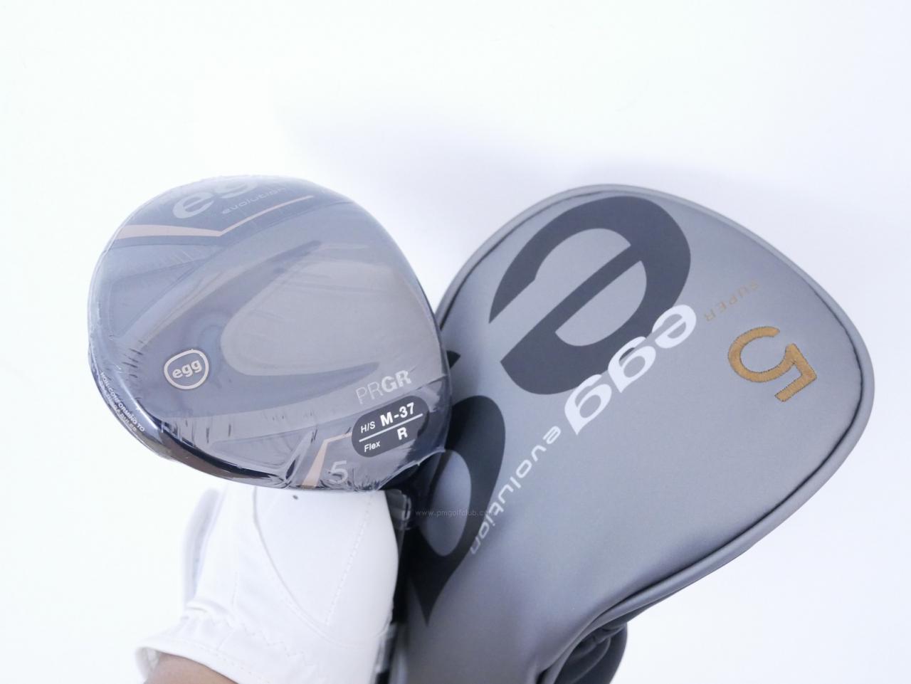 Fairway Wood : PRGR : **ของใหม่ ยังไม่แกะพลาสติก** หัวไม้ 5 PRGR Super EGG Evolution (ออกปี 2024 หน้าเด้งเกินกฏ ตีไกลมาก) Loft 19 Flex R (M-37)