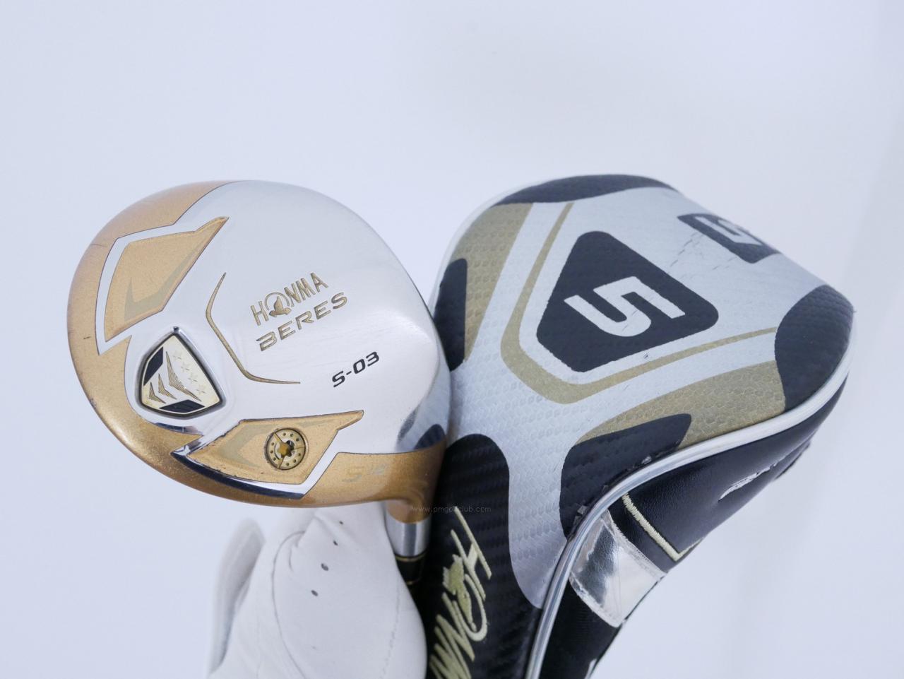 Fairway Wood : Honma : **ก้าน 4 ดาว** หัวไม้ 5 Honma Beres S-03 (ปี 2015) Loft 18 ก้าน ARMRQ 8 (49) Flex R (4 ดาว)