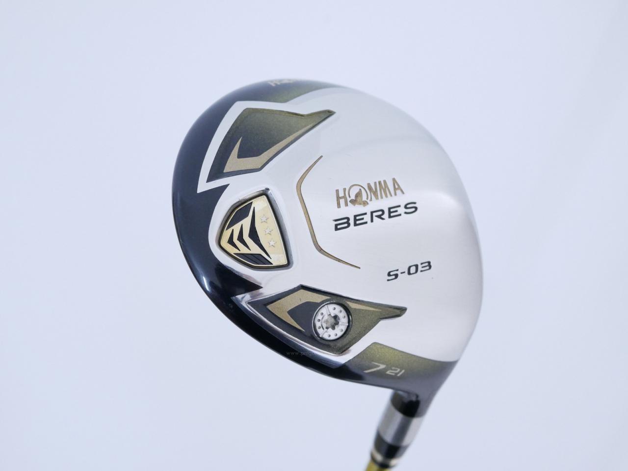 Fairway Wood : Honma : **ก้าน 3 ดาว** หัวไม้ 7 Honma Beres S-03 (ปี 2015) Loft 21 ก้าน ARMRQ 8 (49) Flex R (3 ดาว)
