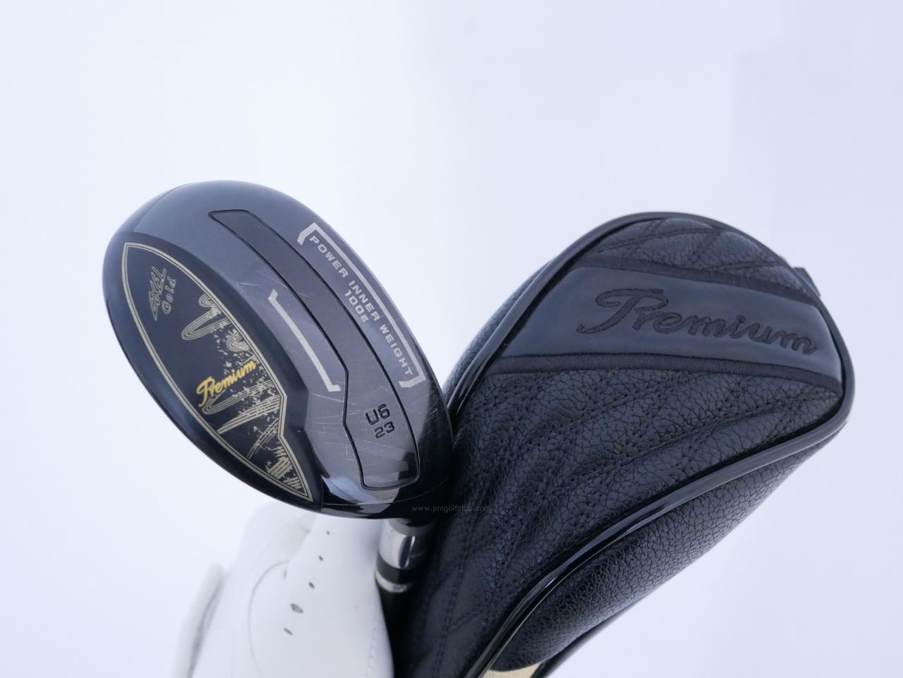 Fairway Wood : Tsuruya : ไม้กระเทย Tsuruya AXEL Gold Premium 6 Hi-COR (ออกปี 2024 ตัวท๊อป เด้งเกินกฏ ของใหม่ 2 หมื่นกว่า) Loft 23 Flex R