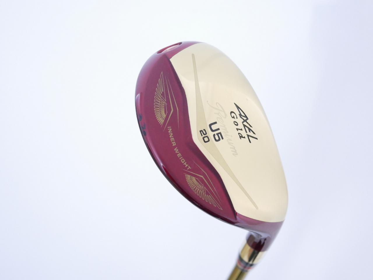 Fairway Wood : Tsuruya : ไม้กระเทย Tsuruya AXEL Gold Premium IV (รุ่นปี 2021 ตัวท๊อป ของใหม่ 2 หมื่นกว่า) Loft 20 Flex R