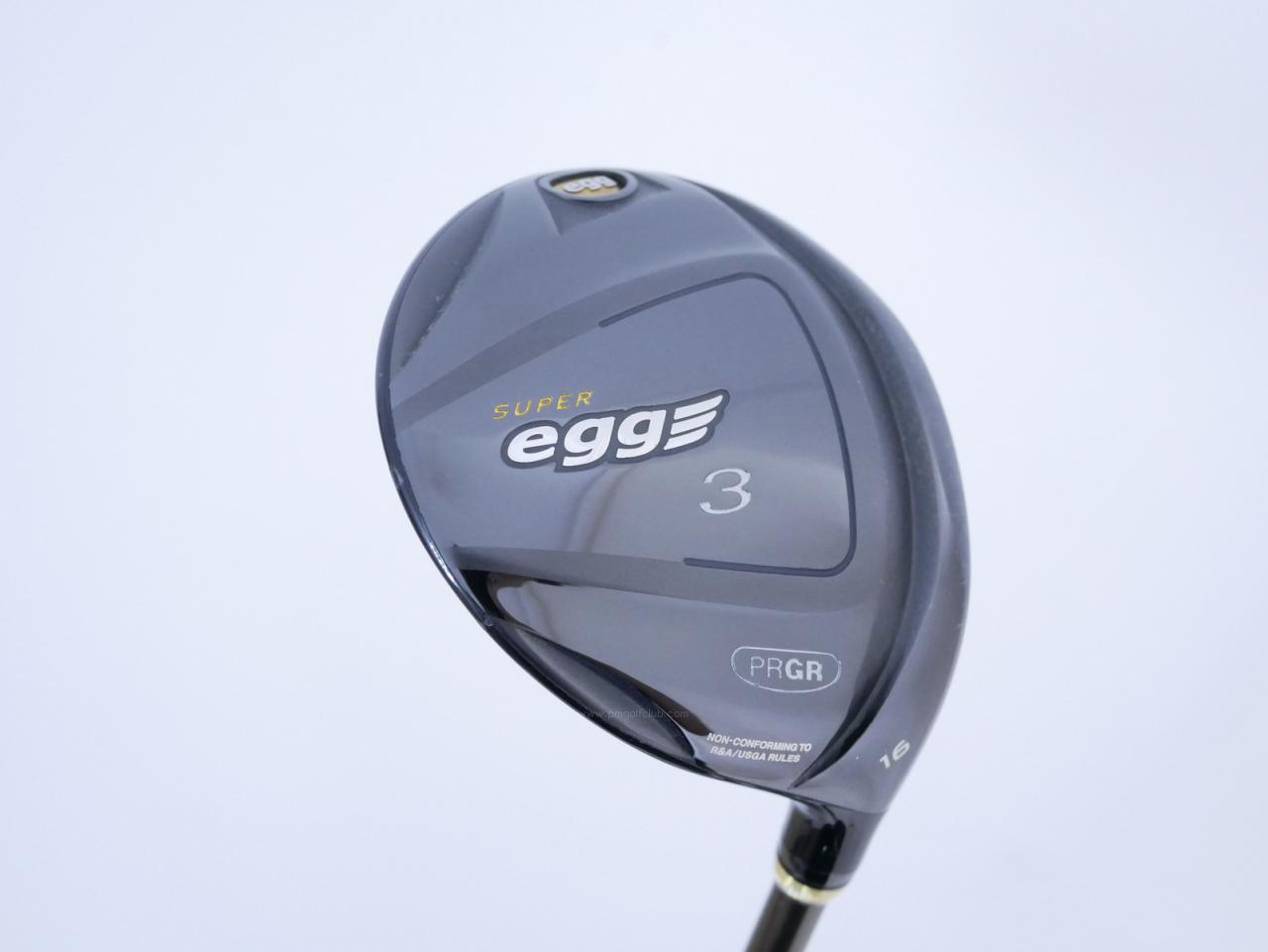 Fairway Wood : PRGR : หัวไม้ 3 PRGR Super Egg (หน้าเด้งเกินกฏ COR 0.84 ออกปี 2018 หายากมาก) Loft 16 Flex R (M-37)