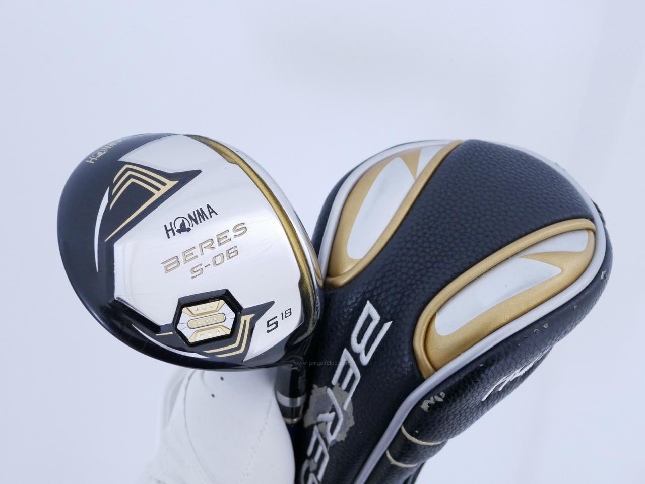 Fairway Wood : Honma : **ก้าน 3 ดาว** หัวไม้ 5 Honma Beres S-06 (รุ่นปี 2019) Loft 18 ก้าน ARMRQ X (52) Flex R (3 ดาว)
