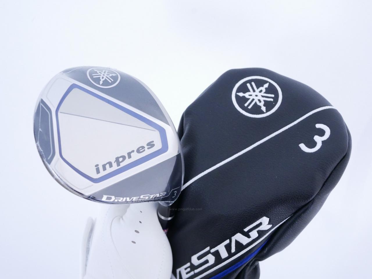 Fairway Wood : Yamaha : **ของใหม่ ยังไม่แกะพลาสติก** หัวไม้ 3 Yamaha Inpres DriveStar (รุ่นปี 2023 ตีไกลมากๆ) Loft 15 ก้าน Fujikura Speeder NX M423f Flex R