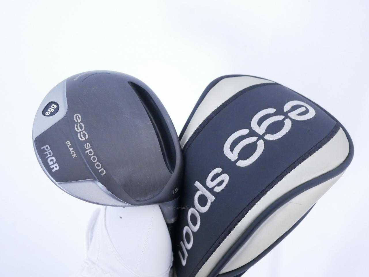 Fairway Wood : PRGR : หัวไม้ 3 PRGR Egg Spoon BLACK (ปี 2022) Loft 15 ก้าน Mitsubishi Diamana Flex SR