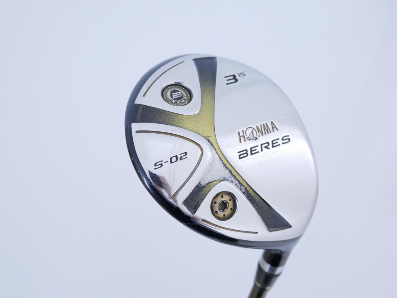 Fairway Wood : Honma : **มีบุบ ก้าน 4 ดาว** หัวไม้ 3 Honma Beres S-02 Loft 15 ก้าน ARMRQ 6 (49) Flex SR (4 ดาว)