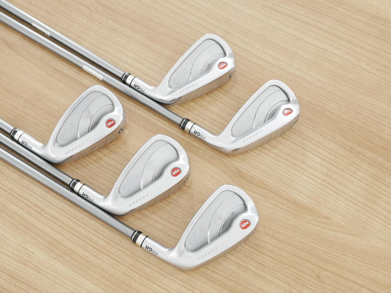 Iron set : PRGR : ชุดเหล็กกระเทย PRGR NEW Egg Forged (รุ่นปี 2020 ตีง่ายและไกลมากๆ เด้งสุดๆ COR 0.82) มีเหล็ก 6-Pw (5 ชิ้น) ก้านกราไฟต์ Flex R (M-37)