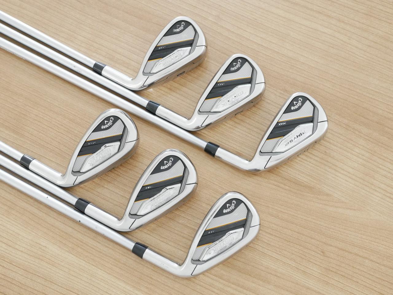 Iron set : Callaway : ชุดเหล็ก Callaway Mavrik MAX (ออกปี 2020 ตีง่าย ไกลมากๆ) มีเหล็ก 6-Pw,Aw (6 ชิ้น) ก้านกราไฟต์ Mitsubishi Diamana 40 Flex R