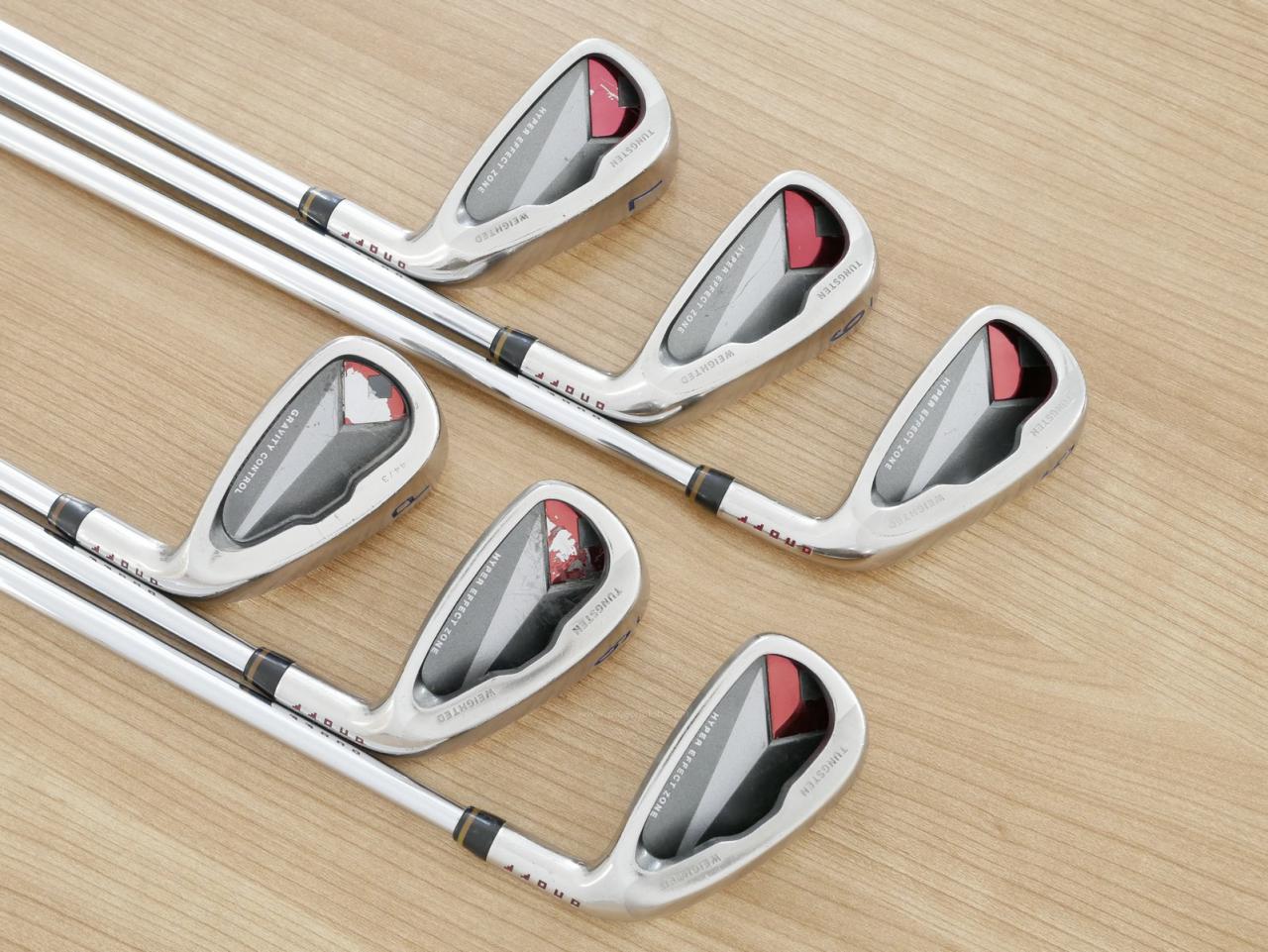 Iron set : Daiwa : ชุดเหล็ก Daiwa OnOff (ออกปี 2015 ใบใหญ่ ตีง่าย ไกล) มีเหล็ก 5-Pw (6 ชิ้น) ก้านเหล็ก NS Pro Modus 120 Flex S