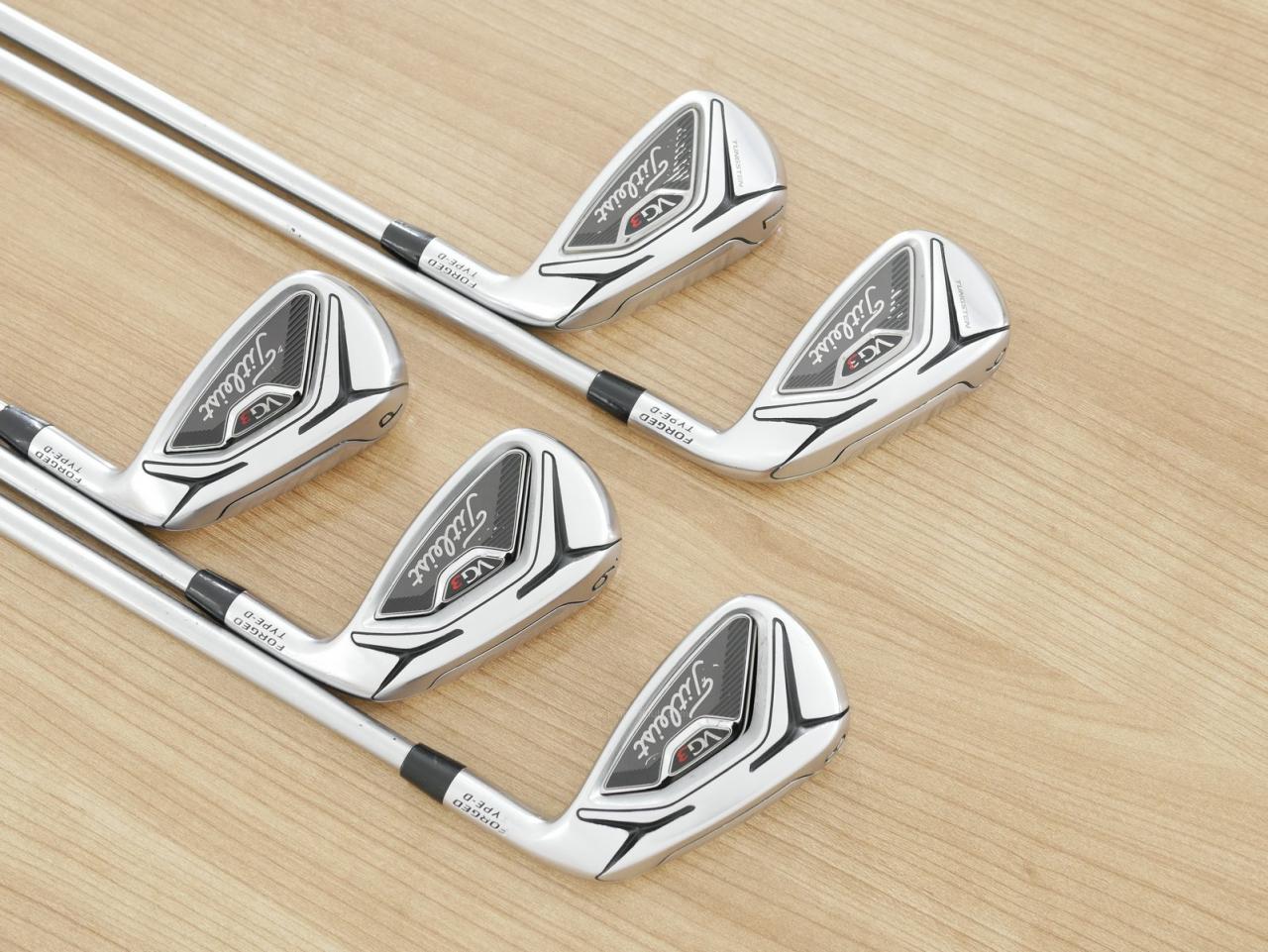Iron set : Titleist : ชุดเหล็ก Titleist VG3 Type D Forged (รุ่นปี 2019 Japan Spec. ตีง่ายและไกลที่สุดของ Titleist) มีเหล็ก 6-Pw (5 ชิ้น) ก้านกราไฟต์ Mitsubishi VGI Flex S