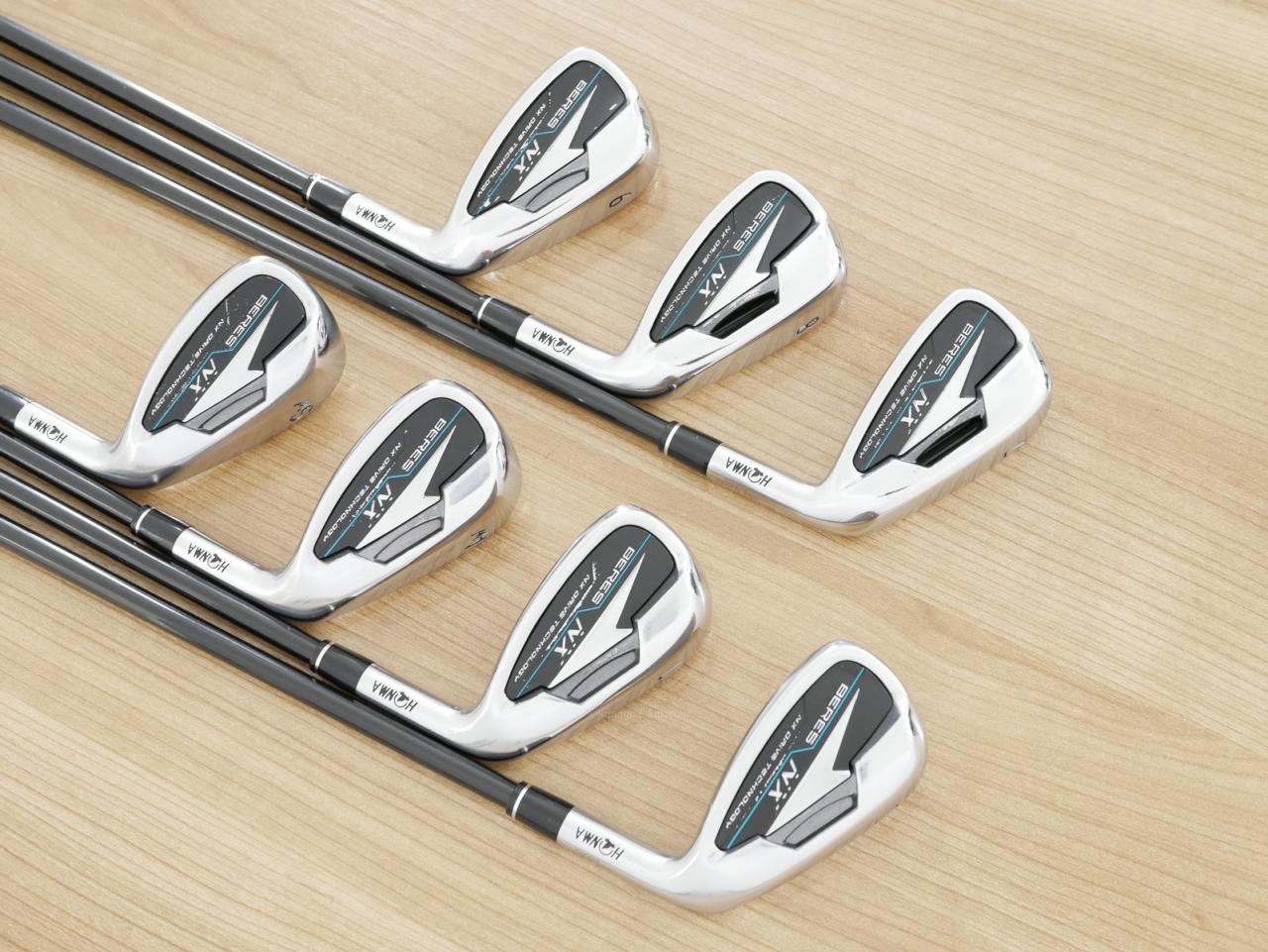 Iron set : Honma : ชุดเหล็ก Honma Beres NX (รุ่นปี 2023) มีเหล็ก 7-11,Aw,Sw (7 ชิ้น) ก้านกราไฟต์ Honma Vizard 45 Flex SR