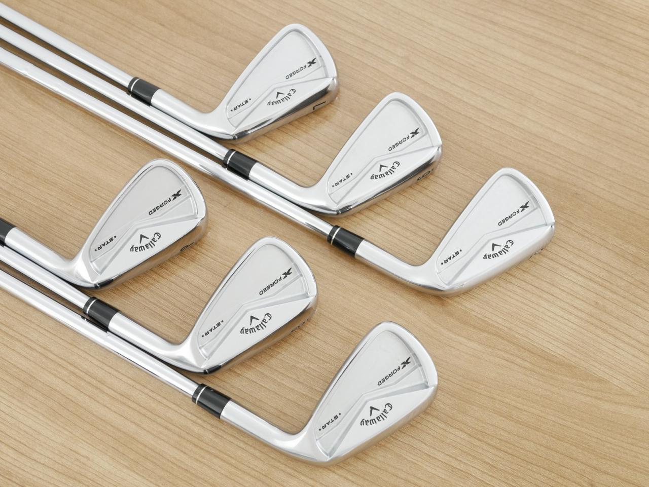 Iron set : Callaway : ชุดเหล็ก Callaway X Forged Star (ออกปี 2024) มีเหล็ก 5-Pw (6 ชิ้น) ก้านเหล็ก NS Pro 950 NEO Flex S