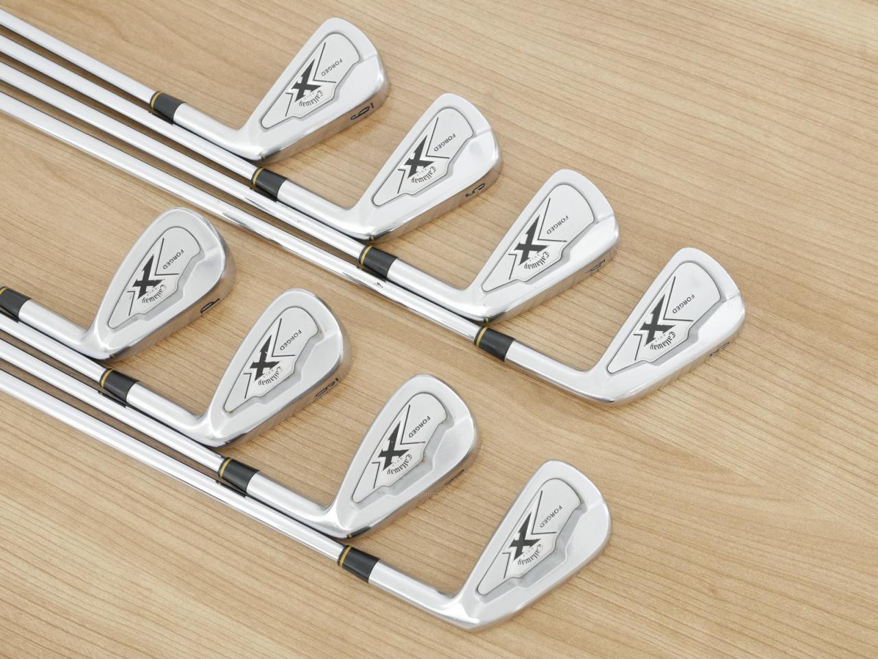 Iron set : Callaway : ชุดเหล็ก Callaway X Forged มีเหล็ก 3-Pw (8 ชิ้น) ก้านเหล็ก Project X 5.0 Flex R