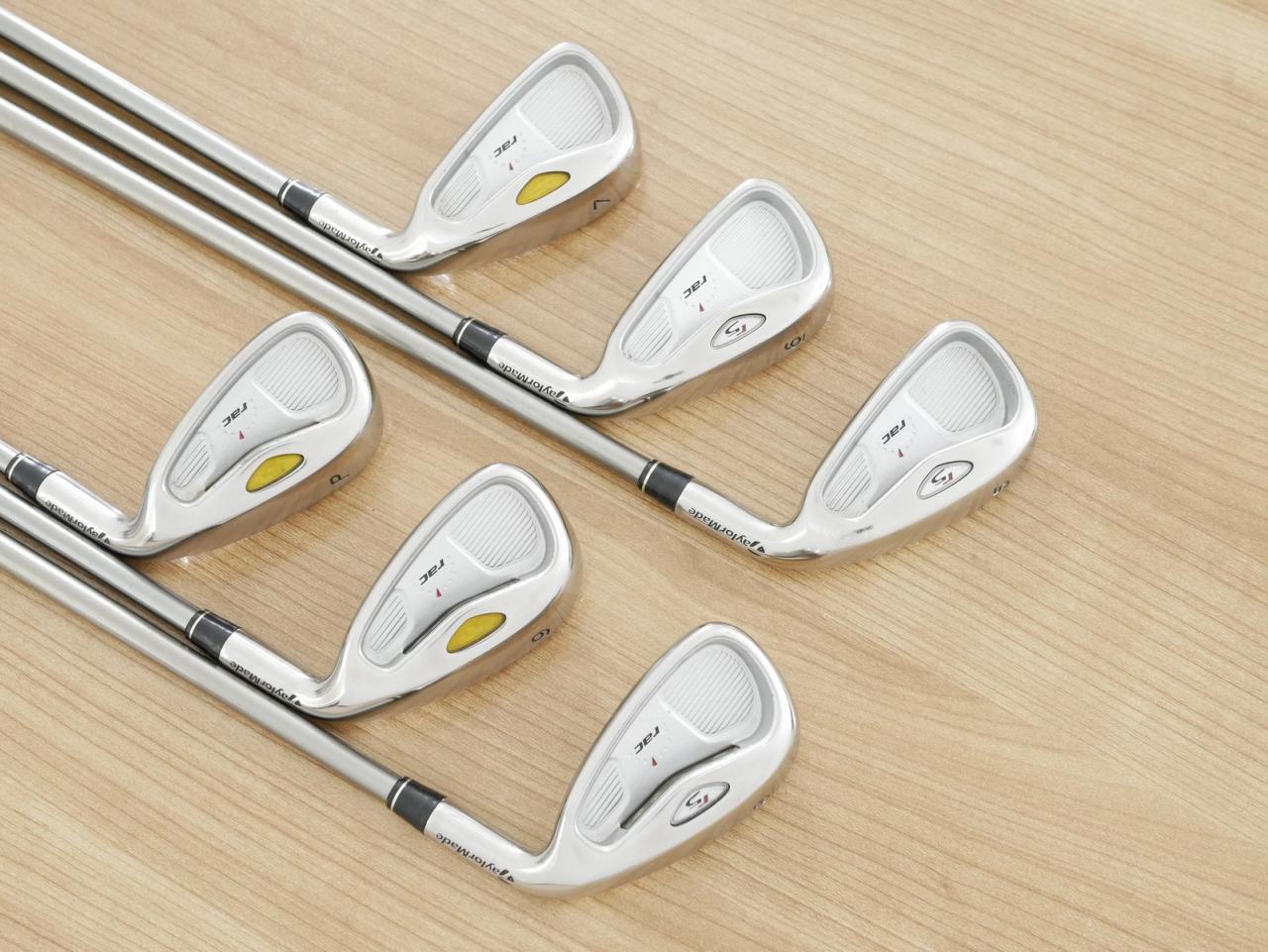 Iron set : Taylormade : **มีตำหนิ** ชุดเหล็ก Taylormade RAC R5 มีเหล็ก 5-Pw (6 ชิ้น) ก้านกราไฟต์ Flex R