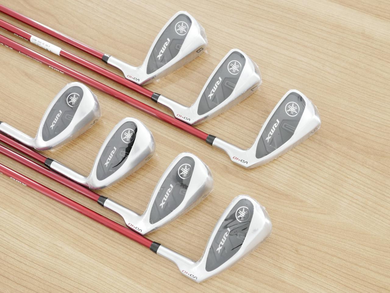 Iron set : Yamaha : **ของใหม่ ยังไม่แกะพลาสติก** ชุดเหล็ก Yamaha RMX VD40 (ออกปี 2022 ตีไกลและง่ายมากๆๆ ค่า MOI สูงสุด) มีเหล็ก 6-Pw,Aw,Sw (7 ชิ้น) ก้านกราไฟต์ Mitsubishi Diamana YR i50 Flex SR
