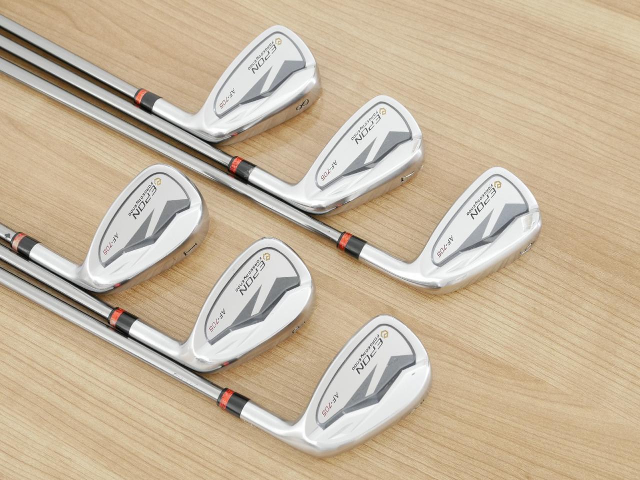 Iron set : Epon : ชุดเหล็ก EPON AF-706 Forged (ออกปี 2021 ใบใหญ่ ตีง่าย ไกล) มีเหล็ก 6-Pw,Tw (6 ชิ้น) สุดยอดก้าน Fujikura Diamond Speeder 6 Flex R