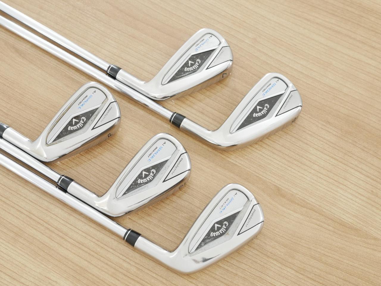 Iron set : Callaway : ชุดเหล็ก Callaway Paradym Ai Smoke Max Fast (ออกปี 2024 ตีง่ายมาก ไกล Japan Spec.) มีเหล็ก 6-Pw (5 ชิ้น) ก้านเหล็ก NS Pro ZELOS 7 Flex S