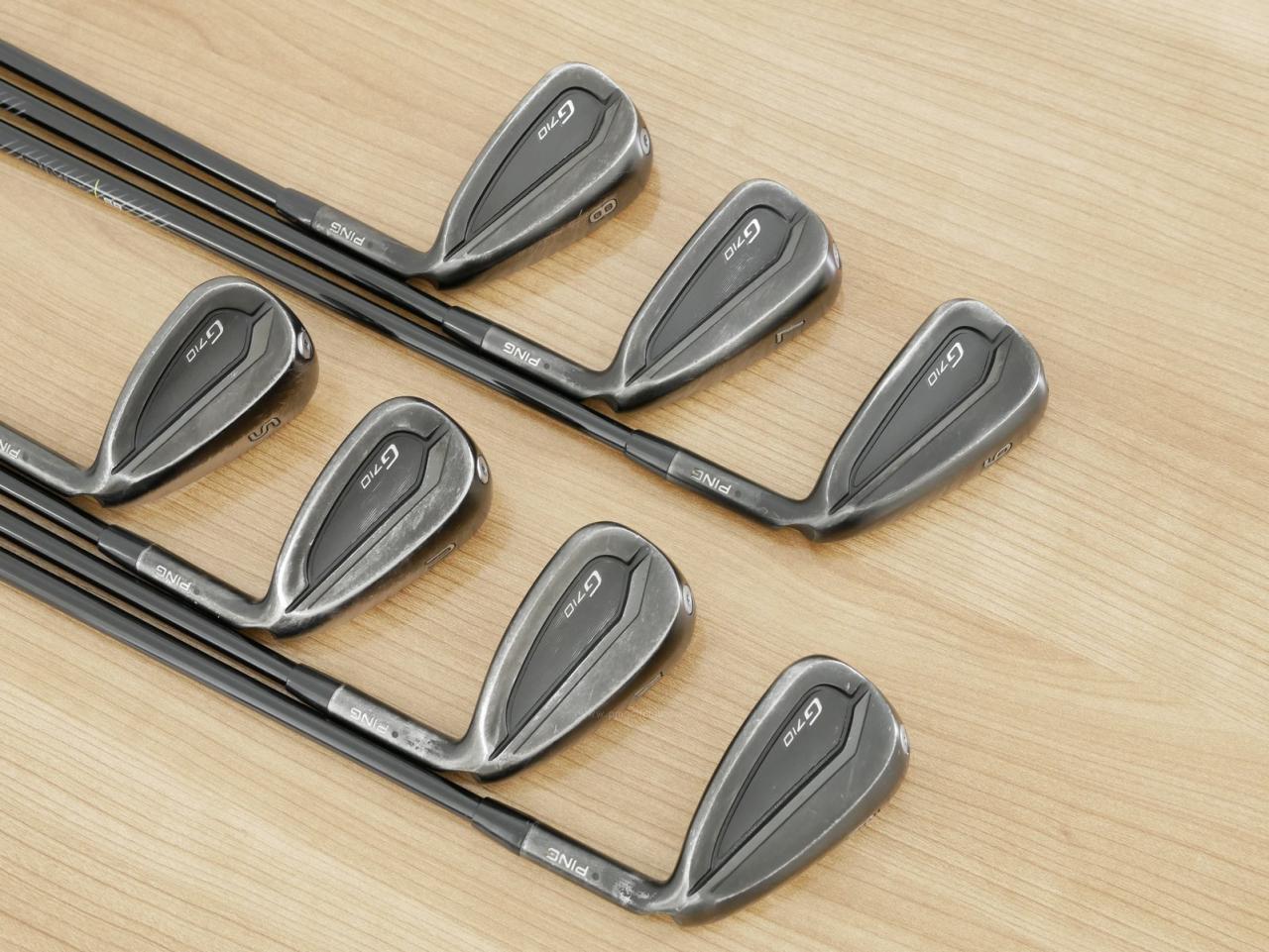 Iron set : Ping : ชุดเหล็ก Ping G710 (รุ่นปี 2021 Japan Spec. ใบใหญ่ ง่ายที่สุด ไกลที่สุดของ Ping) มีเหล็ก 6-Pw,Aw,Sw (7 ชิ้น) ก้านกราไฟต์ Ping ALTA J CB Flex SR