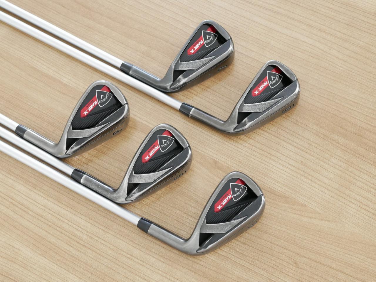Iron set : Callaway : ชุดเหล็ก Callaway RAZR X Black มีเหล็ก 6-Pw (5 ชิ้น) ก้านกราไฟต์ Flex SR