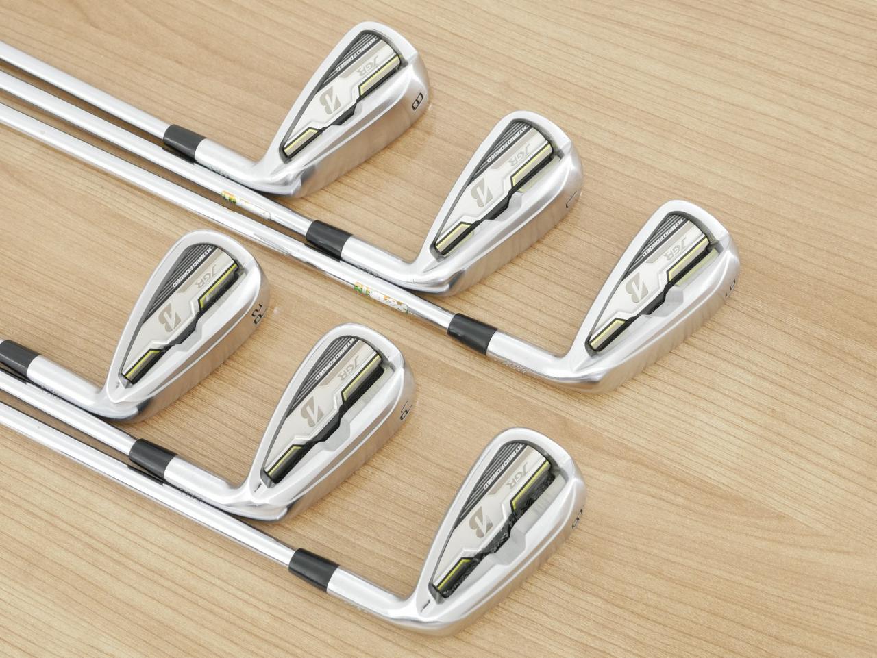 Iron set : Bridgestone : ชุดเหล็ก Bridgestone JGR Hybrid Forged (ตีไกลกว่าตัวอื่น 2 เบอร์) มีเหล็ก 6-P1,P2 (6 ชิ้น) ก้านเหล็ก NS Pro ZELOS 8 Flex R