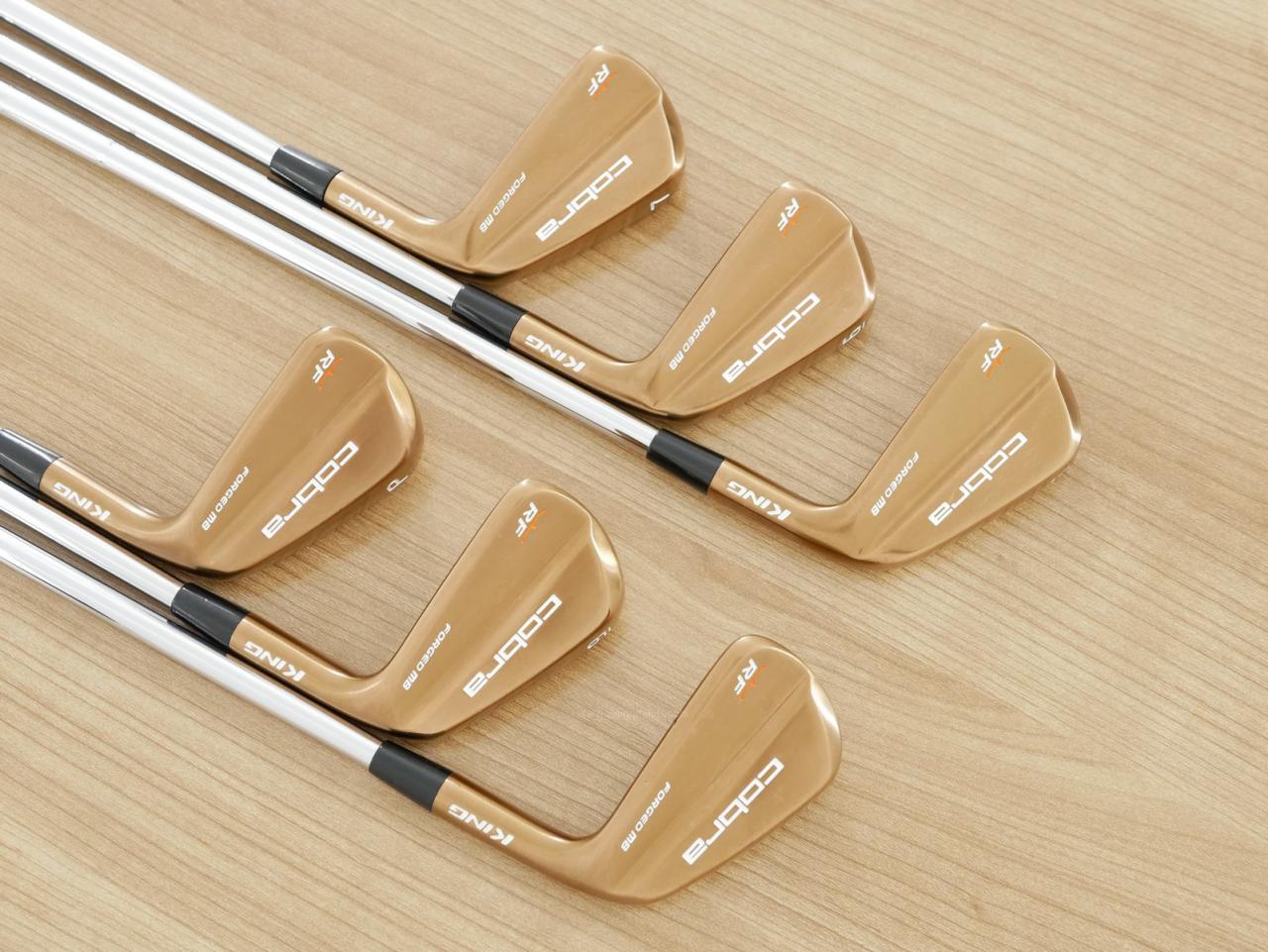 Iron set : Other Brand : ชุดเหล็ก Cobra King RF Forged MB Copper Limited (หายาก นุ่มมากๆ คมมาก) มีเหล็ก 5-Pw (6 ชิ้น) ก้านเหล็ก Dynamic Gold EX Weight Lock Tour Issue S200

