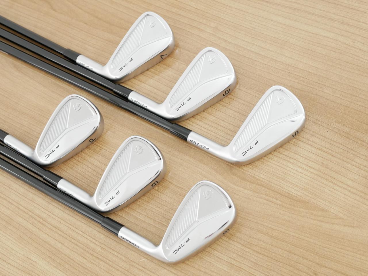 Iron set : Taylormade : ชุดเหล็ก Taylormade P7MC Forged (ซีรี่ย์ท้อปสุด ออกปี 2023) มีเหล็ก 5-Pw (6 ชิ้น) ก้านกราไฟต์ Mitsubishi Diamana Thump i95 Flex S