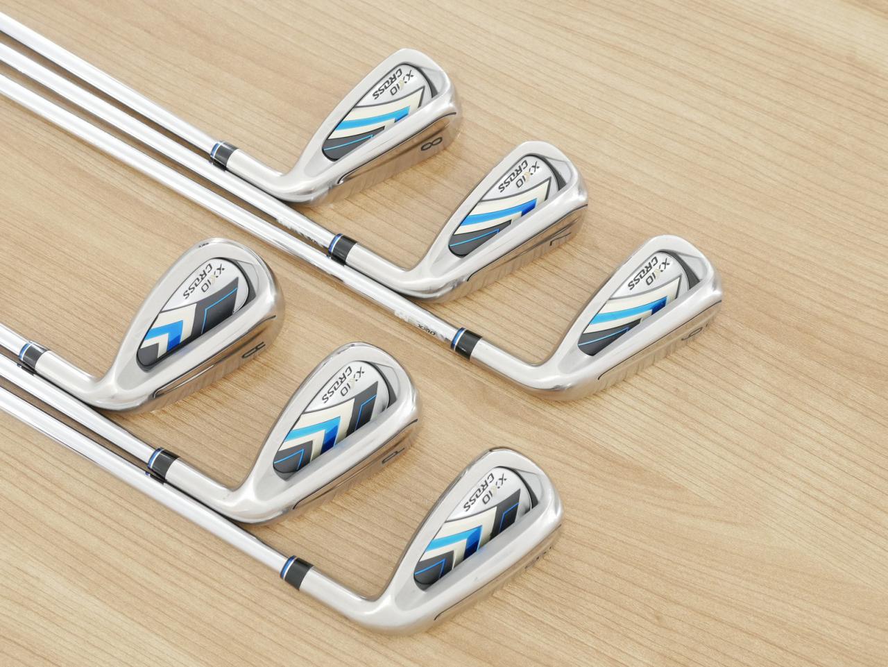 Iron set : XXIO : ชุดเหล็ก XXIO Cross 2 (ออกปี 2021 ตีไกลที่สุดของที่สุดจาก XXIO หน้าเด้งสุดๆ) มีเหล็ก 6-Pw,Aw (6 ชิ้น ตีไกลกว่าปกติ 2 เบอร์) ก้านเหล็ก NS Pro 860 DST Flex R