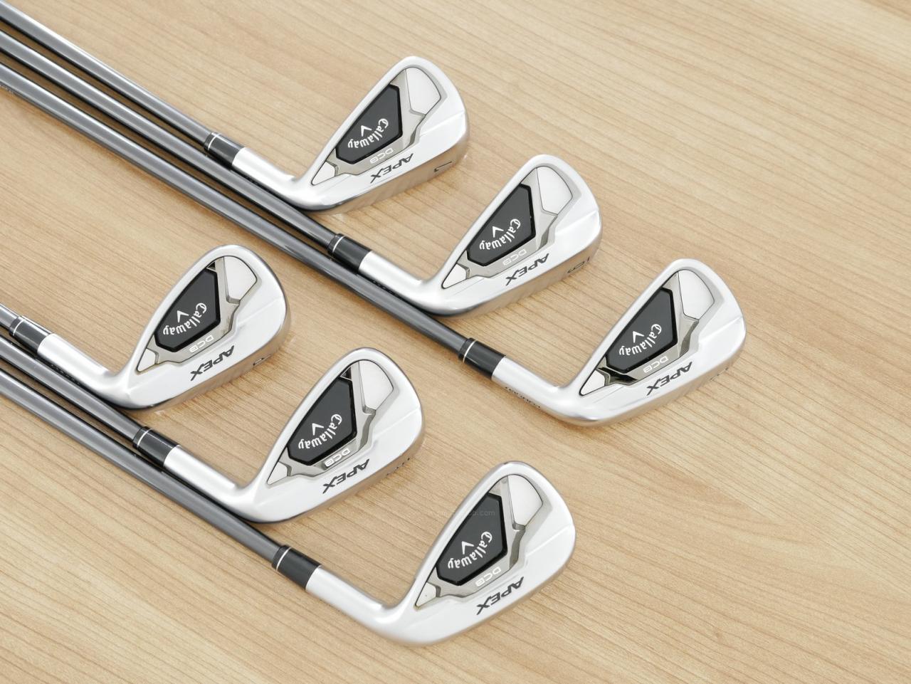 Iron set : Callaway : ชุดเหล็ก Callaway APEX DCB Forged (ปี 2022) มีเหล็ก 5-Pw (6 ชิ้น) ก้านกราไฟต์ Mitsubishi Diamana 55 Flex R