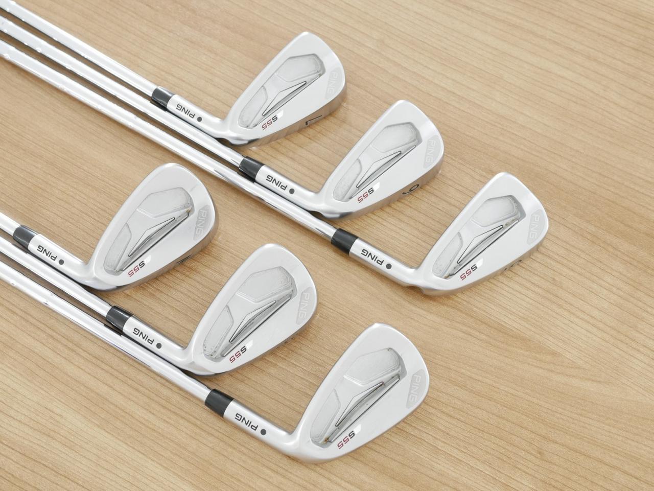 Iron set : Ping : ชุดเหล็ก Ping S55 มีเหล็ก 5-Pw (6 ชิ้น) ก้านเหล็ก Ping CFS Flex S