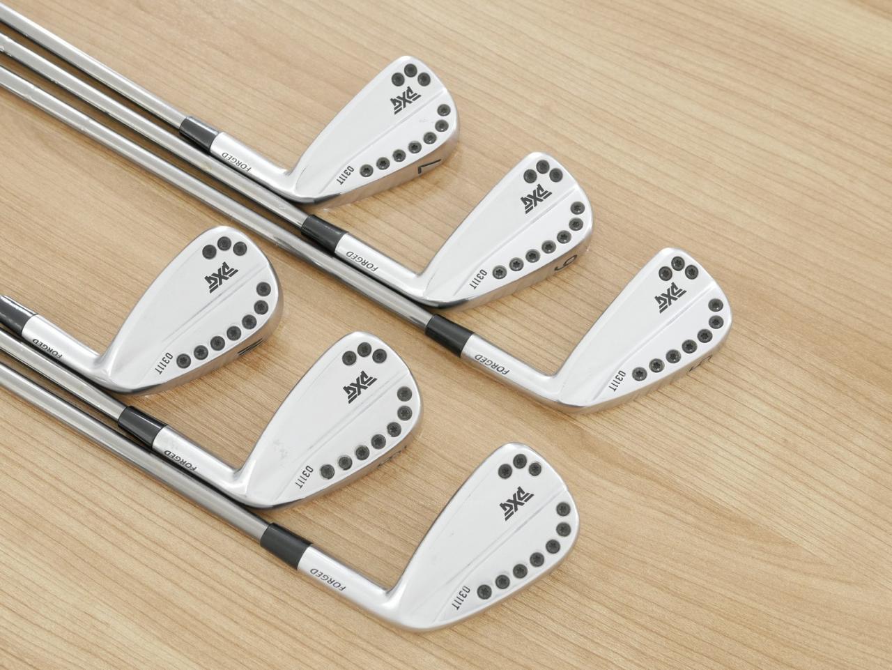 Iron set : PXG : ชุดเหล็ก PXG 0311T Forged (นุ่ม แน่น สวย เท่) มีเหล็ก 5-Pw (6 ชิ้น) ก้านเหล็ก NS Pro 880 AMC Flex S